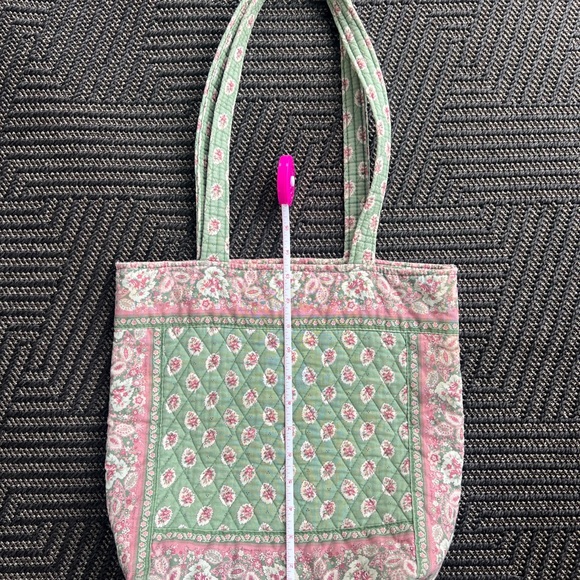 Rare Vintage 90's VERA BRADLEY Green Leaf 1997 Tote Bag - Picture 3 of 8